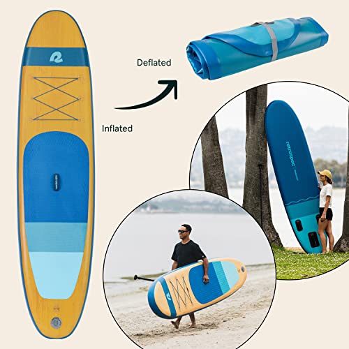Retrospec Weekender Inflatable Stand Up Paddle Board 10’6” with Paddle & Pump G91379