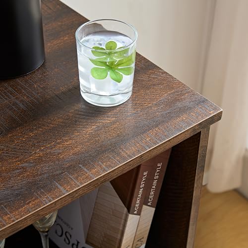 Dolonm Farmhouse Coffee Bar Cabinet with Wine Rack and Barn Door, Gray Wash Y4648