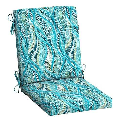 ARDEN Outdoor Dining Chair Cushion 20 x 20 in Weather-Proof Fade Resistant Sapphire Blue J523