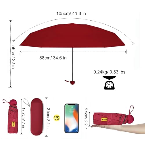Travel Sun Umbrella Compact Mini with UV Protection W1162
