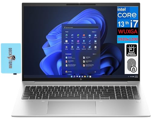 HP EliteBook 860 G10 Business Laptop 16.0" IPS WUXGA Display (Intel i7-1360P, 64GB DDR5, 1TB PCIe SSD, Backlit KYB, Fingerprint, 2 Thunderbolt 4, WiFi 6E, Bluetooth 5.3, Win 11 Pro) w/DKZ Hub