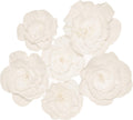 INNOBOUTIQUE Flower Wall Decor, Large Paper Flowers Decorations for Wall, 3D Wall Flowers Wall Decor, 3D Flower Wall Decor, Flower Decorations, Flower Decor for Wall (6Pcs)