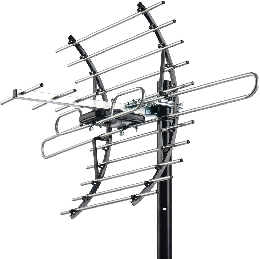 CeKay Outdoor HDTV Antenna for Smart TV and All Older TV's, Supports 8K 4K 1080P HD Smart TV VHF UHF, Weather Resistant, UHD-8905