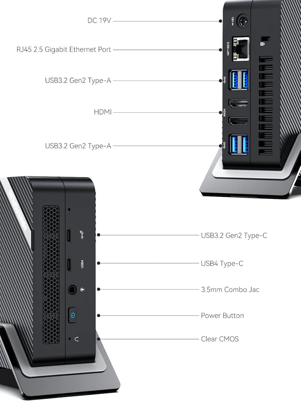 MINISFORUM UM690 Mini PC AMD Ryzen 9 6900HX, 32GB RAM 512GB SSD T193