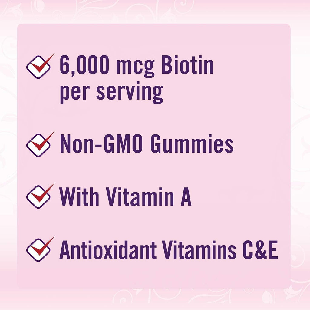Nature S Bounty Hair Skin & Nails Advanced Gummies, 230 Count, Strawberry T973