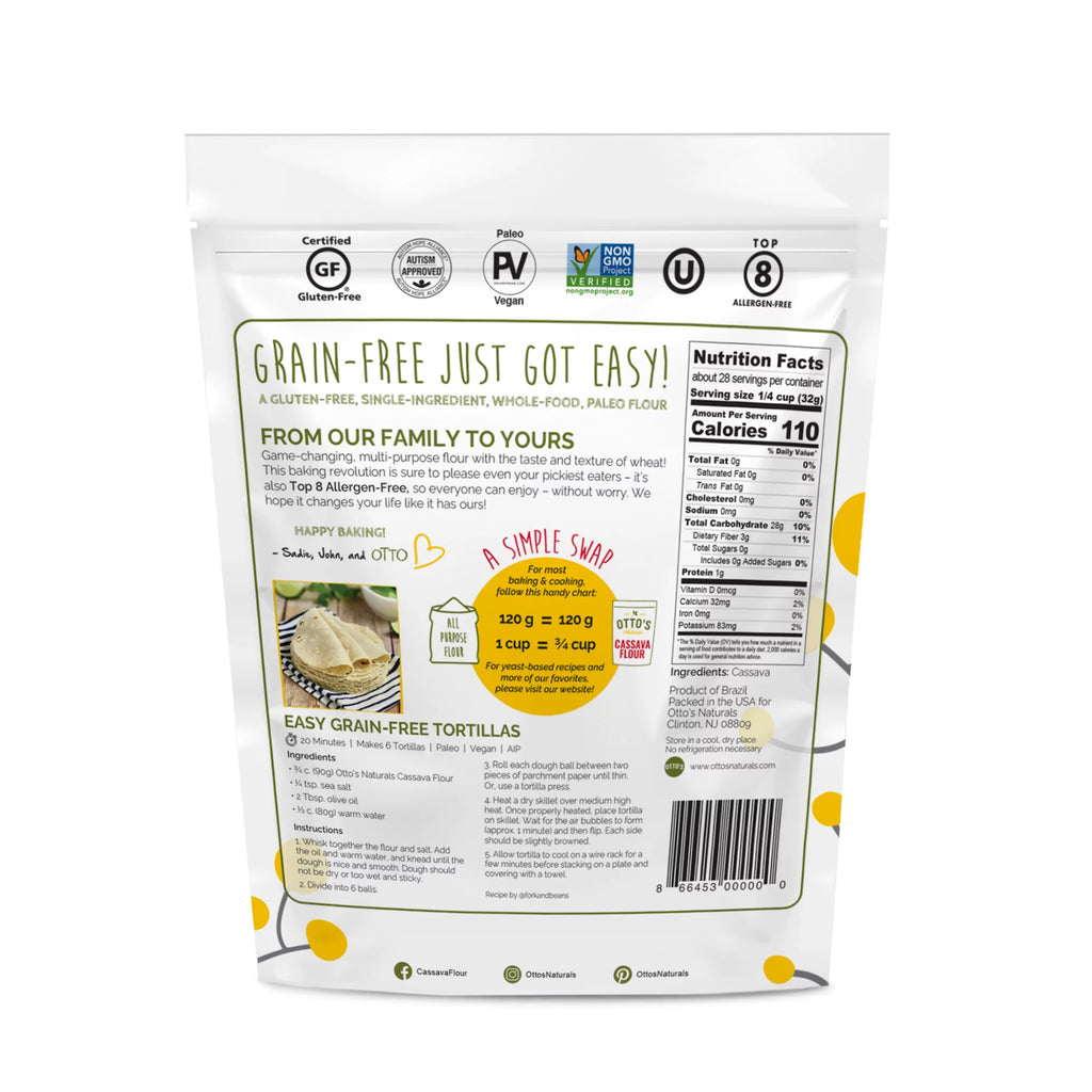 Otto's Naturals 2lb Cassava Flour, Grain-Free Baking Substitute R1071