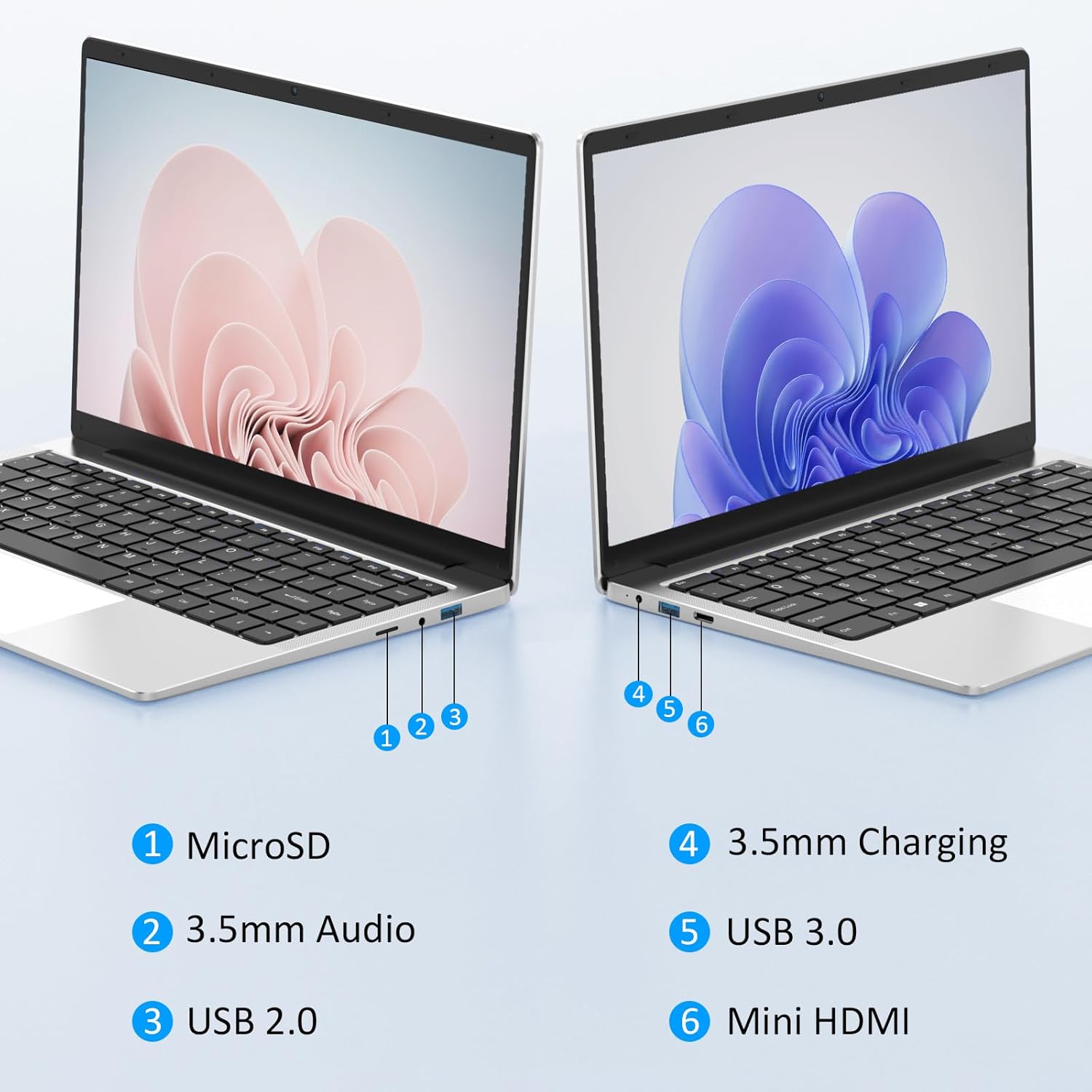 14.1" FHD Windows 11 Pro Laptop, Intel Celeron, 8GB RAM 512GB SSD U52429