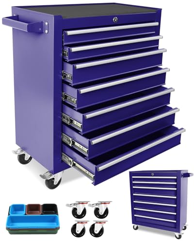 5-Drawer Rolling Tool Chest with Brake Casters, Black E95317