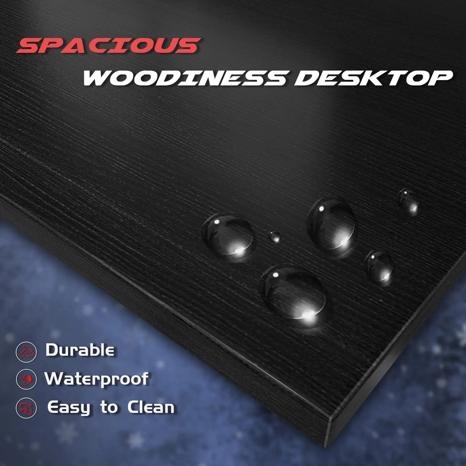 Homall L Shaped Gaming Desk Computer Corner Desk Black W85603