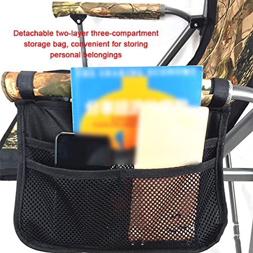 Outdoor Portable Folding Fishing Chair with Armrests and Cup Holder K91820