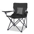 ONENESS Camping Chair, Outdoor Portable Picnic Folding Fishing Chair with 2 Cup Holder for Fishing, Sports, Beach and Camping, Navy