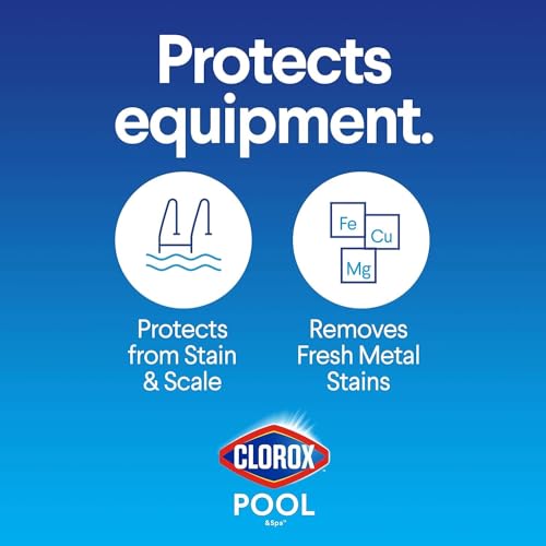 Clorox Pool&Spa Swimming Pool Scale, Metal & Stain Control, 1 Quart G9480