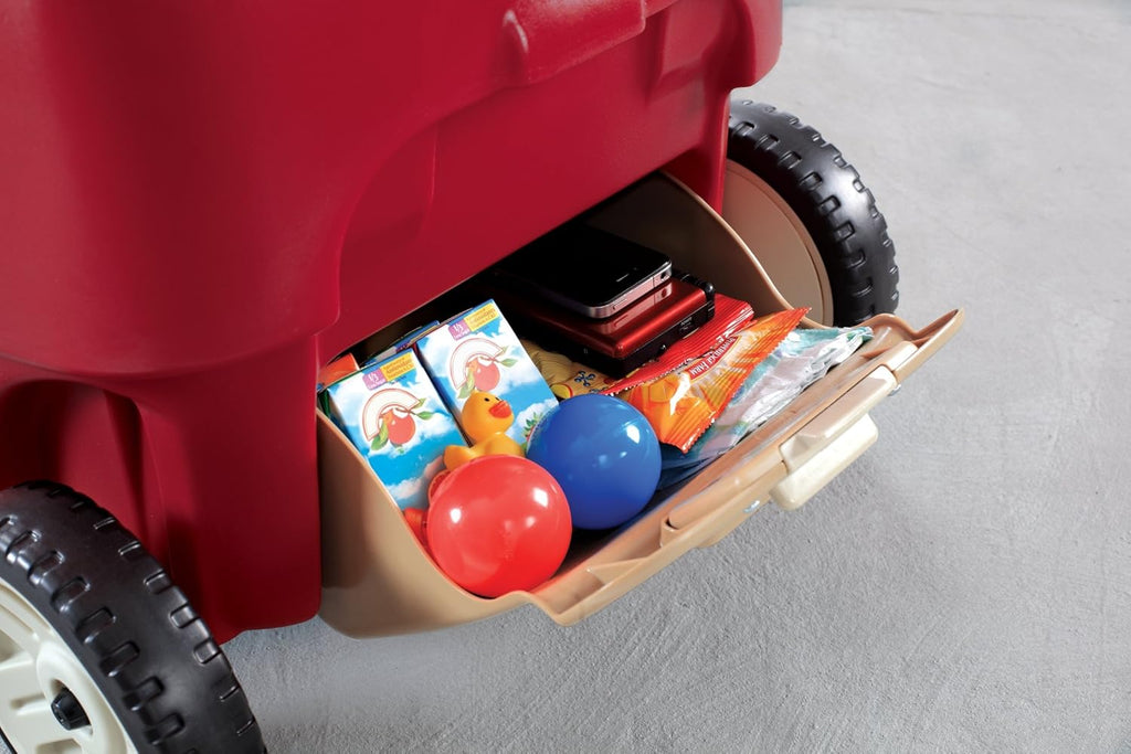 Step2 All Around Wagon for Kids with Whisper Wheels and Foldable Handle G6648