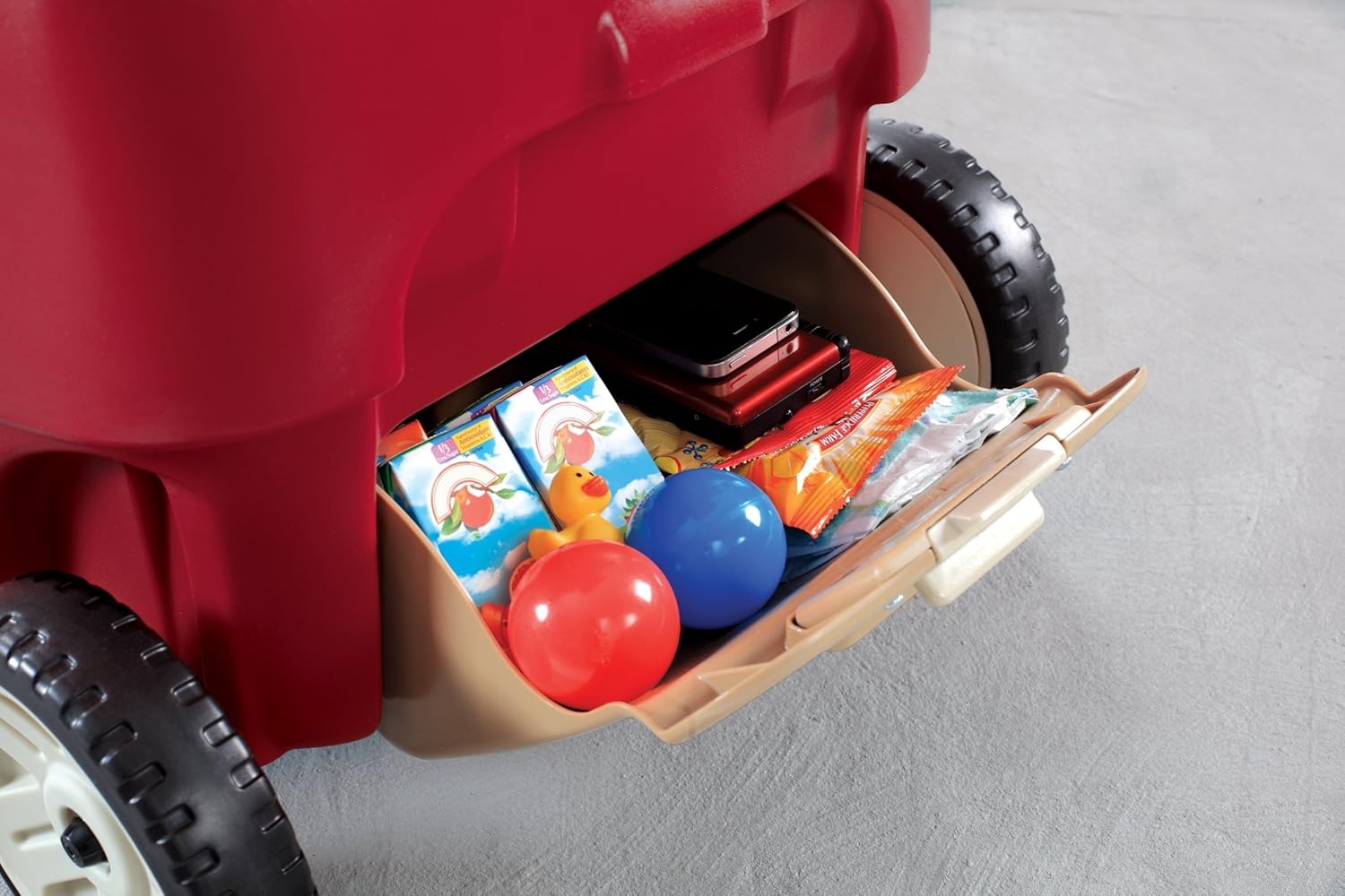 Step2 All Around Wagon for Kids with Whisper Wheels and Foldable Handle G6648