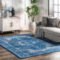 nuLOOM Verona Vintage Persian Area Rug, 10x14, Dark Blue