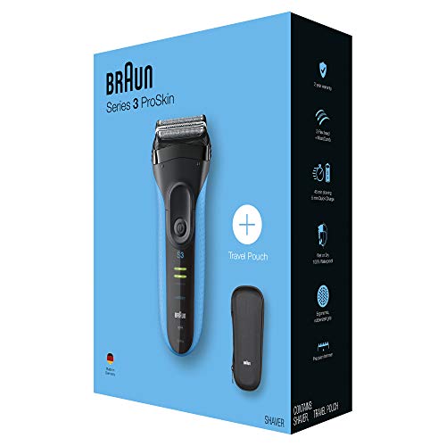 Braun Series 3 ProSkin 3040s Wet&Dry Electric Shaver for Men, Blue I423