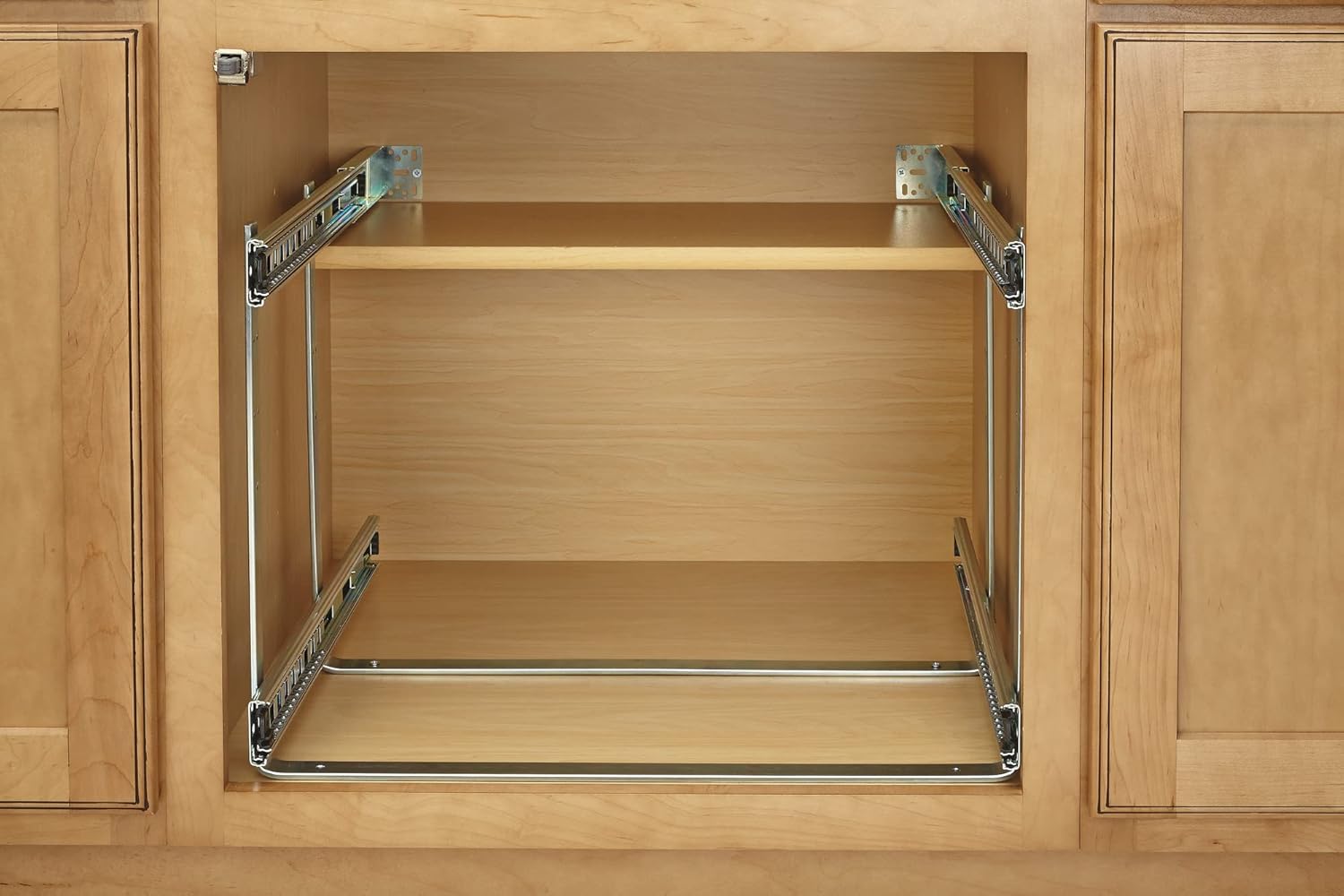 Rev-A-Shelf Two-Tier Steel Wire Pullout Cookware Organizer S9091
