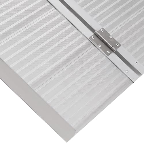 HOMCOM 6FT Foldable Aluminum Wheelchair Ramp, 600lbs Capacity M1387