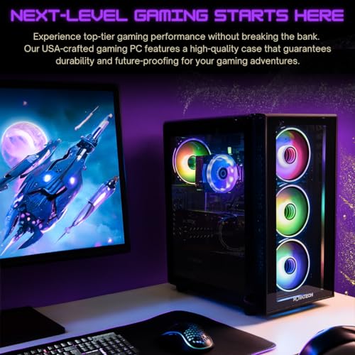 NOVATECH Phantom Prebuilt Gaming PC Desktop, RX580 8GB, i7 Xeon, 16GB RAM, 512GB SSD B581