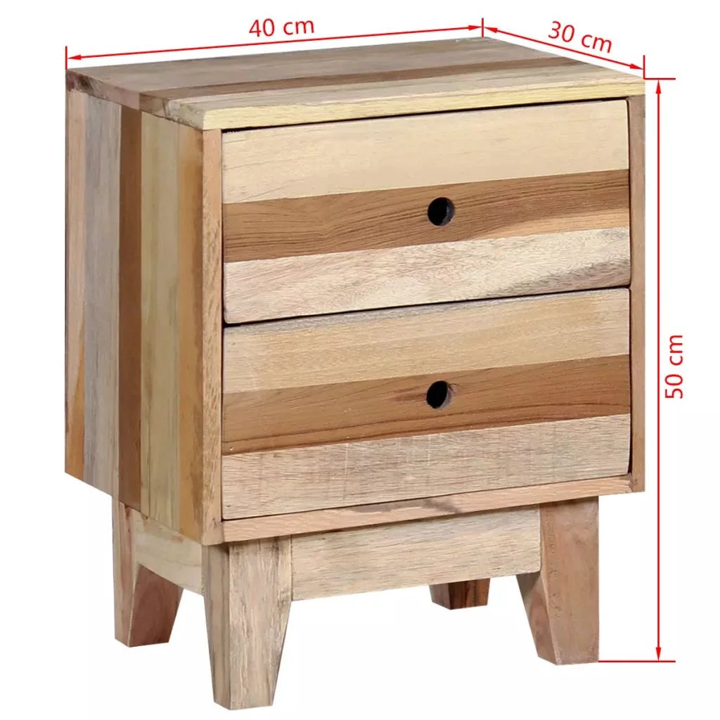 Solid Reclaimed Wood Bedside Cabinet C87052