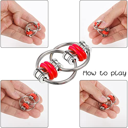 8Pcs Fidget Cube Toys Pack with Flippy Chain and Sensory Spinner Set Y219888