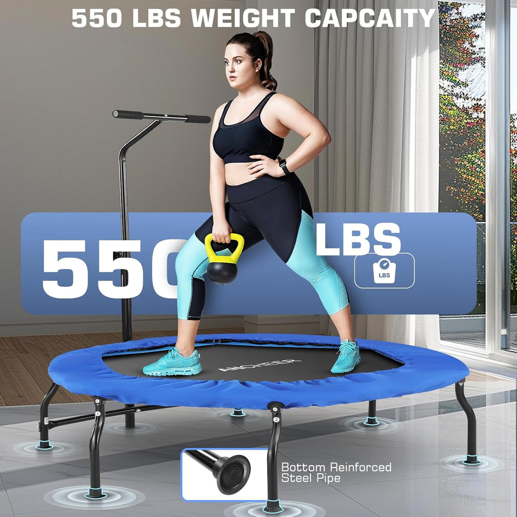 ANCHEER Foldable Mini Trampoline with Bungees and Foam Handle Y98839