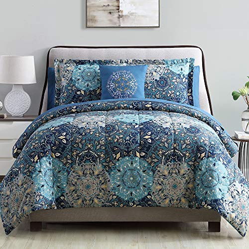 Modern Threads Granada Comforter Set - Reversible Microfiber Bedding E793985