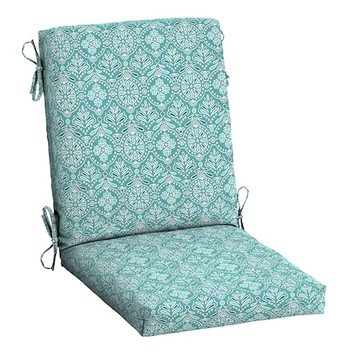 ARDEN Outdoor Dining Chair Cushion 20 x 20 in Weather-Proof Fade Resistant Sapphire Blue J523