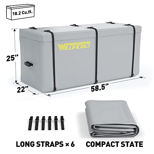Wildroad Hitch Cargo Carrier 500 LBS with Waterproof Cargo Bag O941