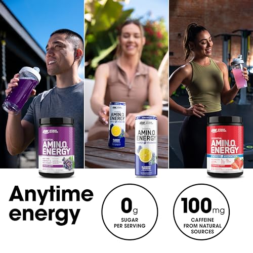 Optimum Nutrition Amino Energy Pre Workout Powder, Tropical Sunrise, 30 Servings Z677