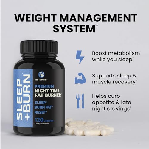 Night Time Fat Burner Hunger Suppressant & Carb Blocker, 120 Pills V116