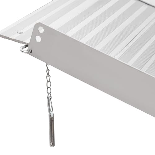 HOMCOM 6FT Foldable Aluminum Wheelchair Ramp, 600lbs Capacity M1387