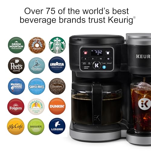 K-Duo Hot & Iced Single Serve & Carafe Coffee Maker, 72oz Reservoir C805620