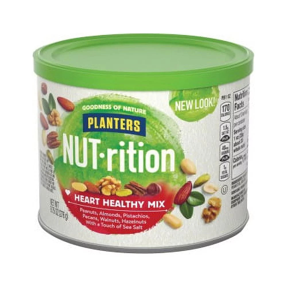 Planters NUT-rition Heart Healthy Mix Resealable Container, 9.75 oz V9108