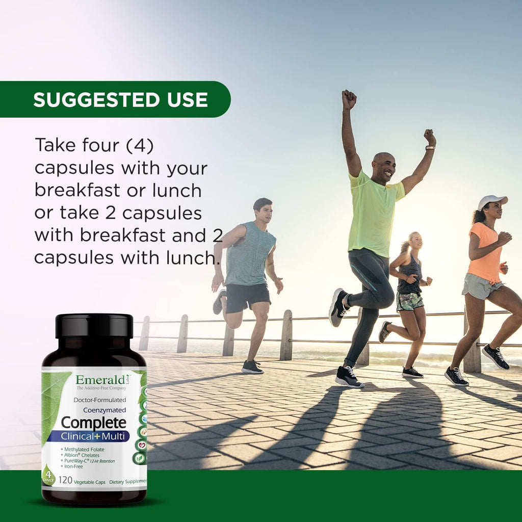 EMERALD LABS Complete Clinical Multi-Multivitamin, 120 Vegetable Capsules E283683