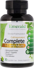 Complete Multi Vit-A-Min (1-Daily) - Coenzymes & Antioxidants - 30 Vegetable Capsules
