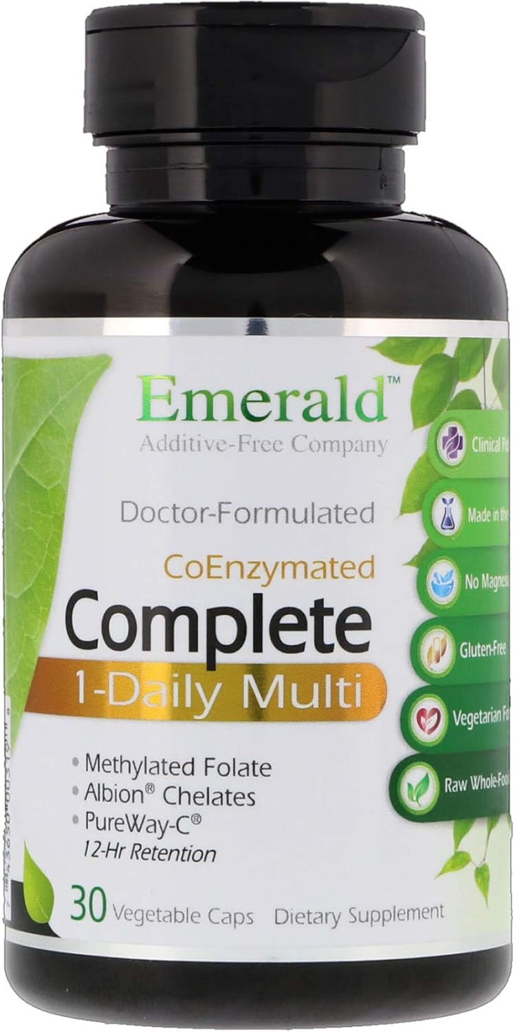 Complete Multi Vit-A-Min (1-Daily) - Coenzymes & Antioxidants - 30 Vegetable Capsules