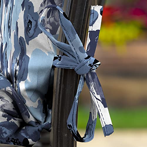 ARDEN Outdoor Dining Chair Cushion 20 x 20 in Weather-Proof Fade Resistant Sapphire Blue J523