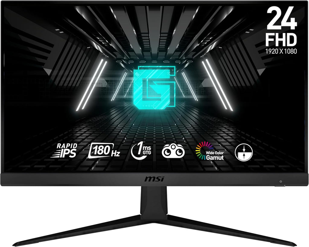 MSI FHD Rapid IPS Gaming Free Sync 1ms 1920 x 1080 180Hz Refresh Rate 24" Gaming Monitor (Optix G2412F)