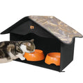Outdoor Cat House Waterproof Pet Shelter for Feral Cats X13636