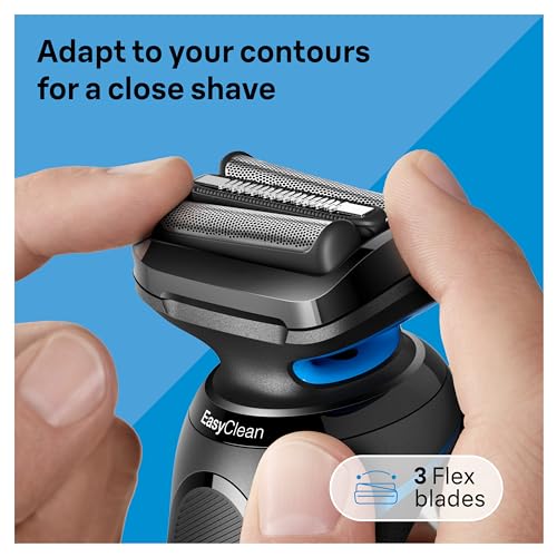 Braun Series 5 5020 Electric Razor for Men with Beard Trimmer, Wet & Dry, Black B265471