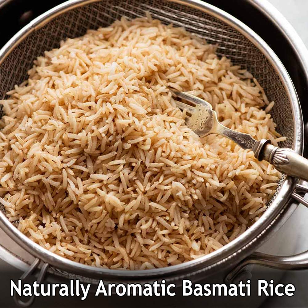 Golden Crown Brown Indian Basmati Rice Extra Long Grain 10 Lb K571467
