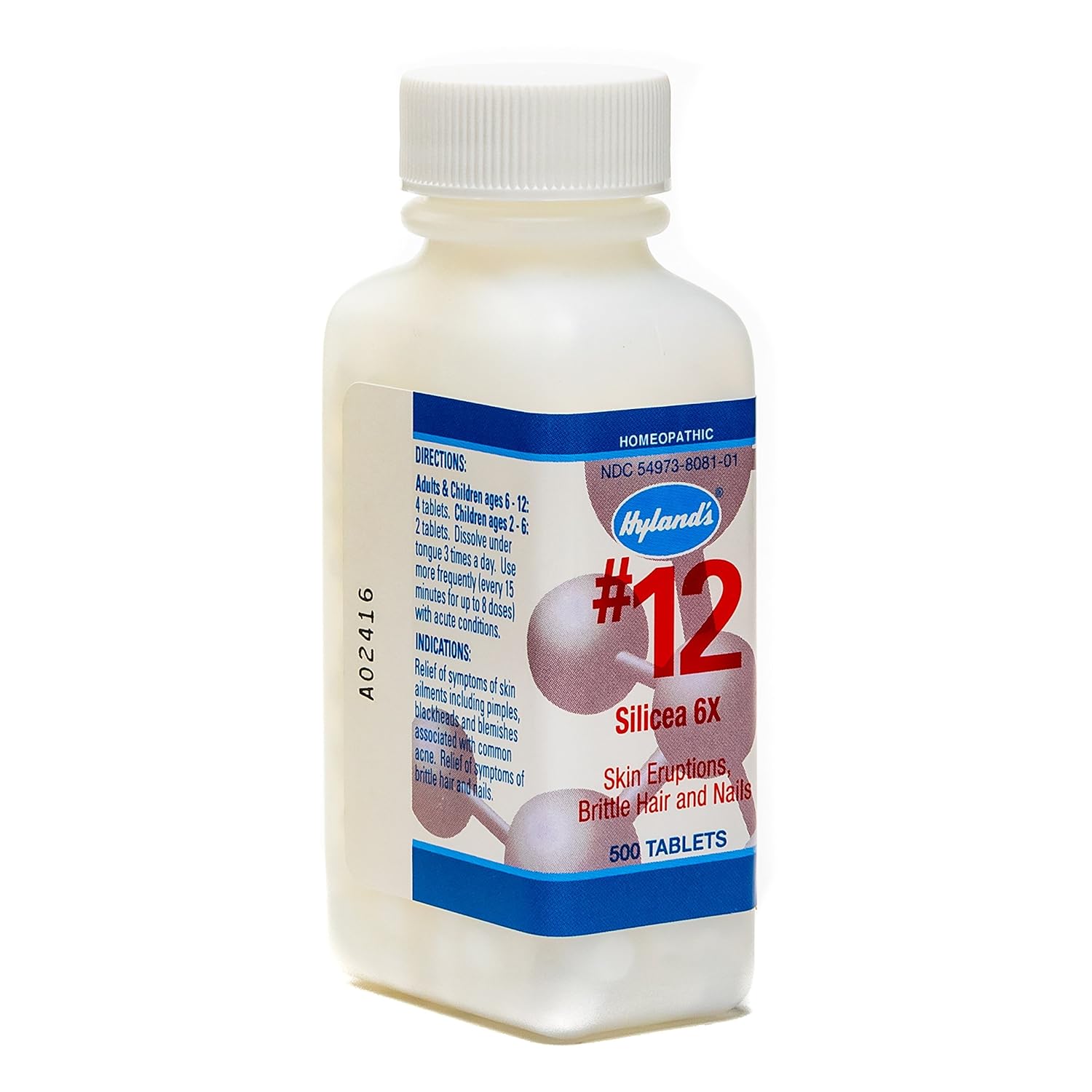 Hyland’s Cell Salts #12 Silicea 6X Tablets, 500 Count T5326