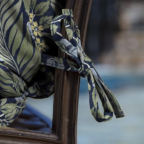 ARDEN Outdoor Dining Chair Cushion 20 x 20 in Weather-Proof Fade Resistant Sapphire Blue J523
