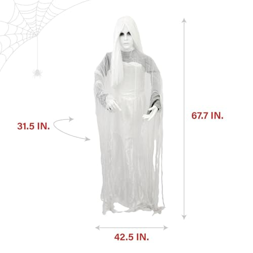 Haunted Hill Farm Soul Sucker Demon Reaper with Child by Tekky, Motion-Activated Halloween Animatronic Q202293