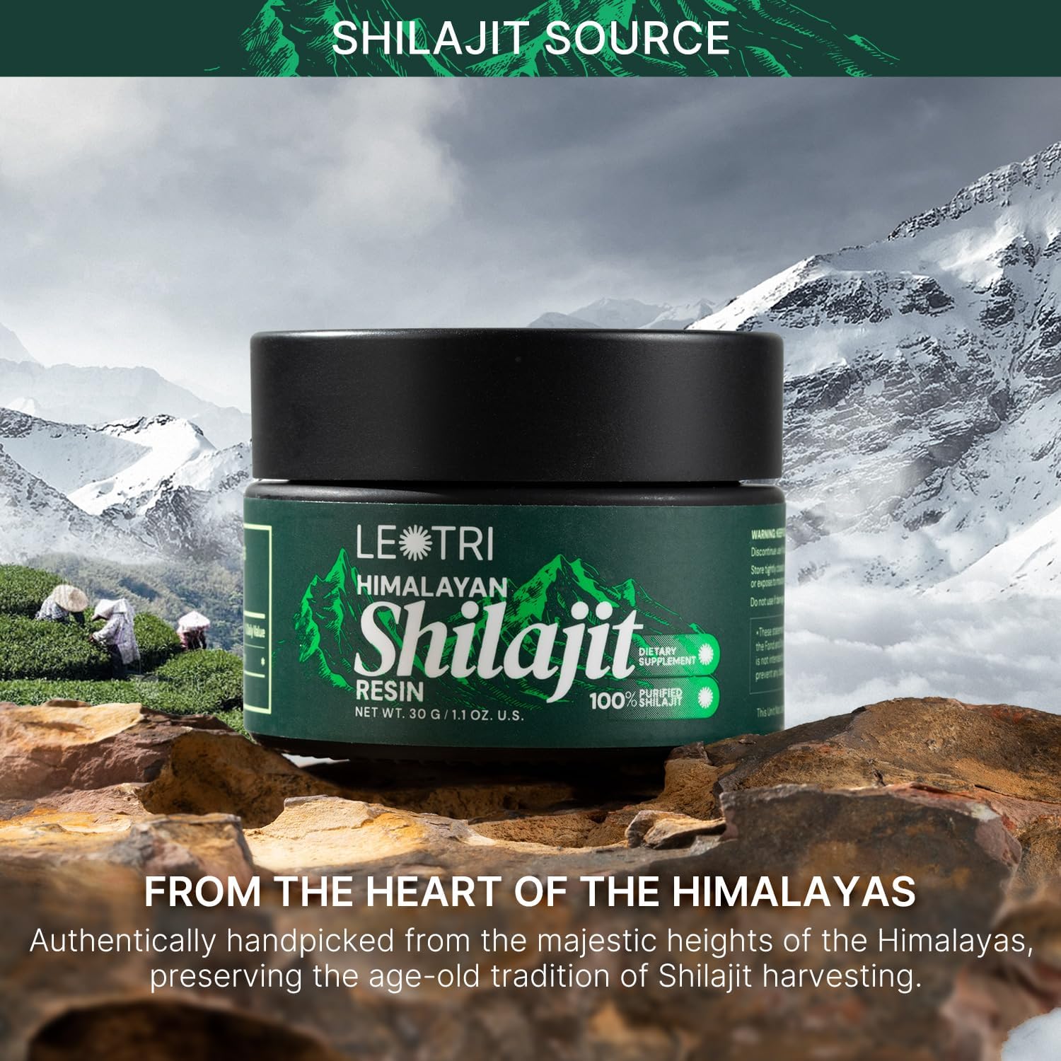 Shilajit Pure Himalayan Organic Resin, Fulvic Acid with Trace Minerals, 1.1 OZ O567529