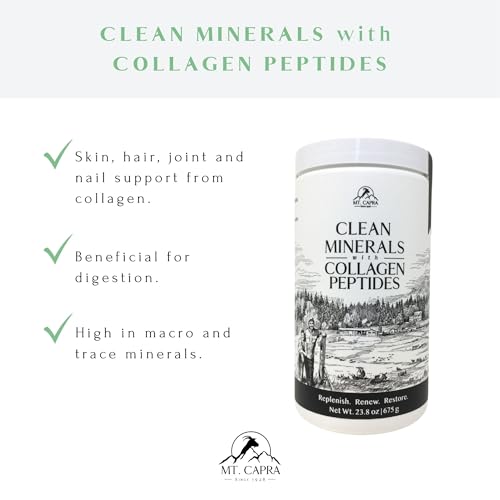 MT. CAPRA SINCE 1928 Hot Cocoa Clean Minerals with Collagen Peptides 675 G Y8767