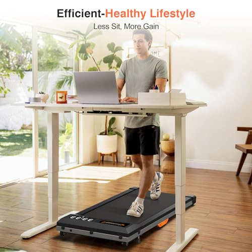 Walking Pad Under Desk Treadmill 2 in 1 Portable with Remote Control, 330lbs B560
