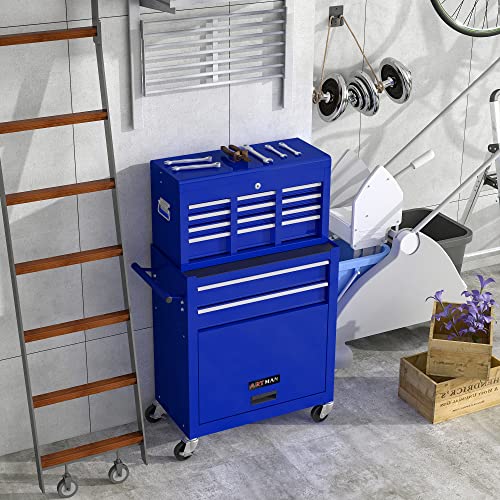 5-Drawer Rolling Tool Cart with Wheels, Black V51953