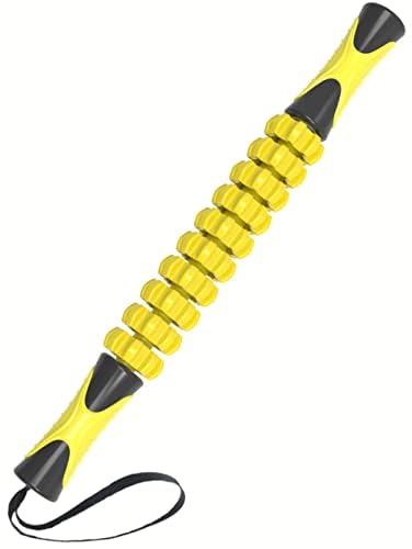 Muscle Roller, Massage Roller for Relieving Muscle Soreness Cramping Tightness, Help Legs Back Joints Recovery (Workout Poster Included).